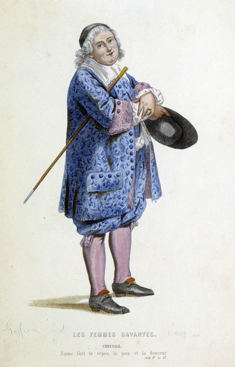 Chrysale, L.Wolff tarafından oyulmuş, 19. yüzyıl by Edmond A.F. Geffroy