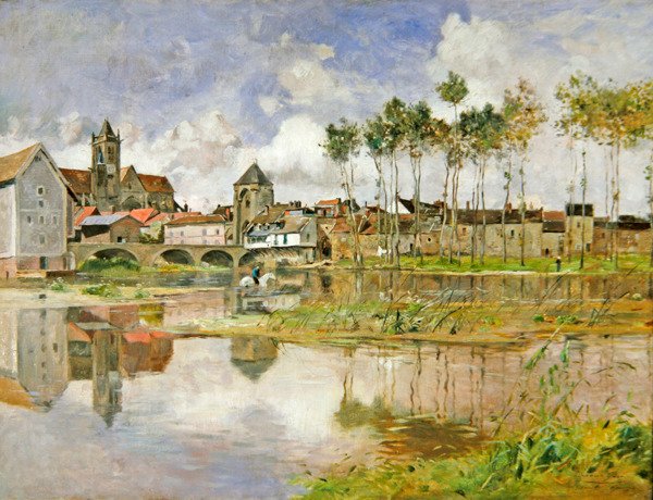 Moret-sur-Loing (tuval üzerine yağlı boya) by Edmond Charles Yon