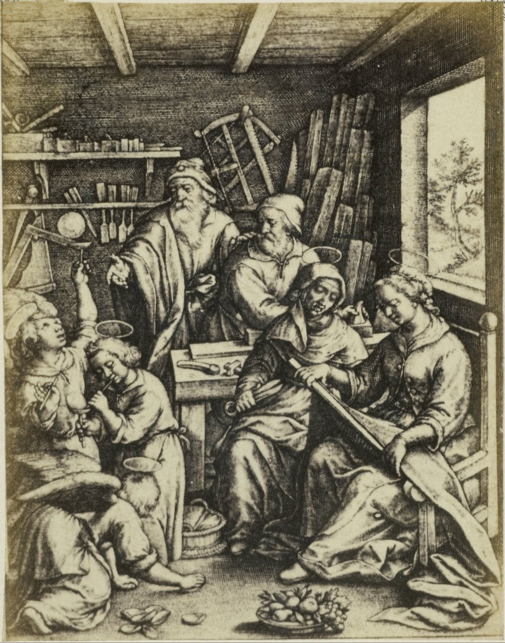Fotoreproductie van de gravure Sabun köpüğü kapı Hieronymus Wierix Sabun Köpüğü (nesne üzerindeki başlık) by Edmond Fierlants