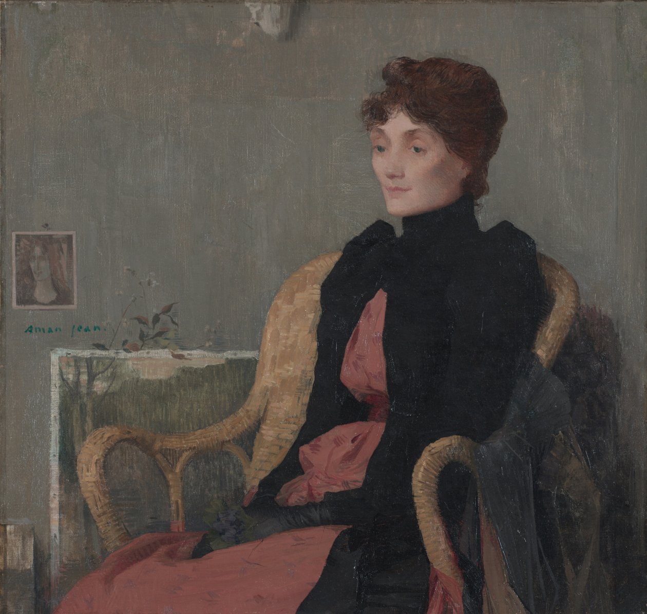 Bir Kadının Portresi, c.1891 by Edmond François Aman Jean