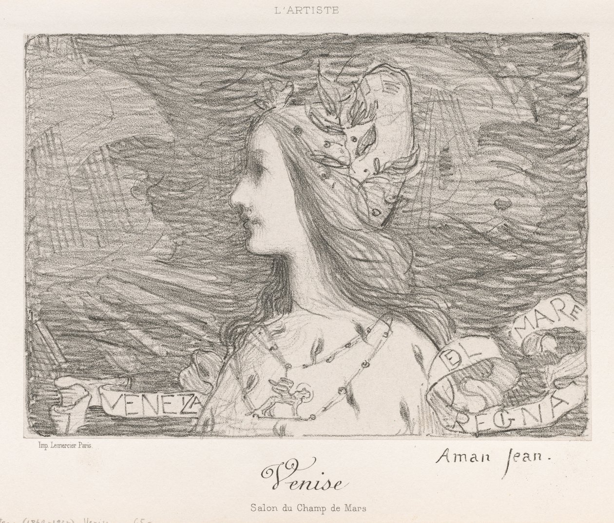 Venedik, 1892. by Edmond François Aman Jean