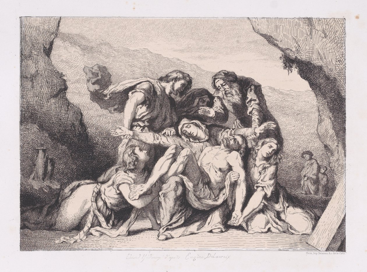 Pieta, 1852., 1852. by Edmond Hédouin