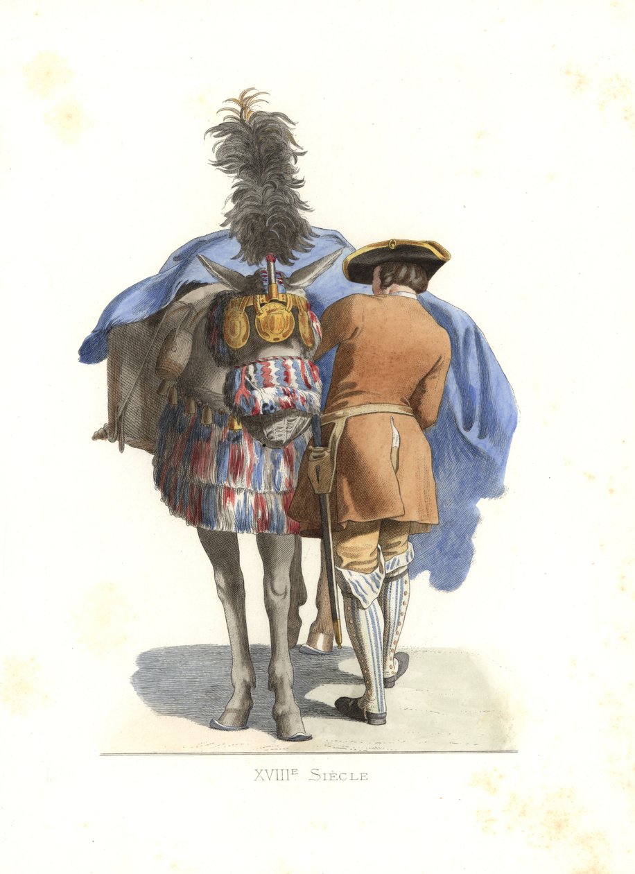 Bir atlı hizmetçi, Fransa by Edmond Lechevallier Chevignard