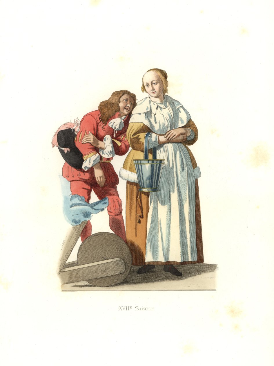 Hollandalı burjuvazi ve sayfa by Edmond Lechevallier Chevignard