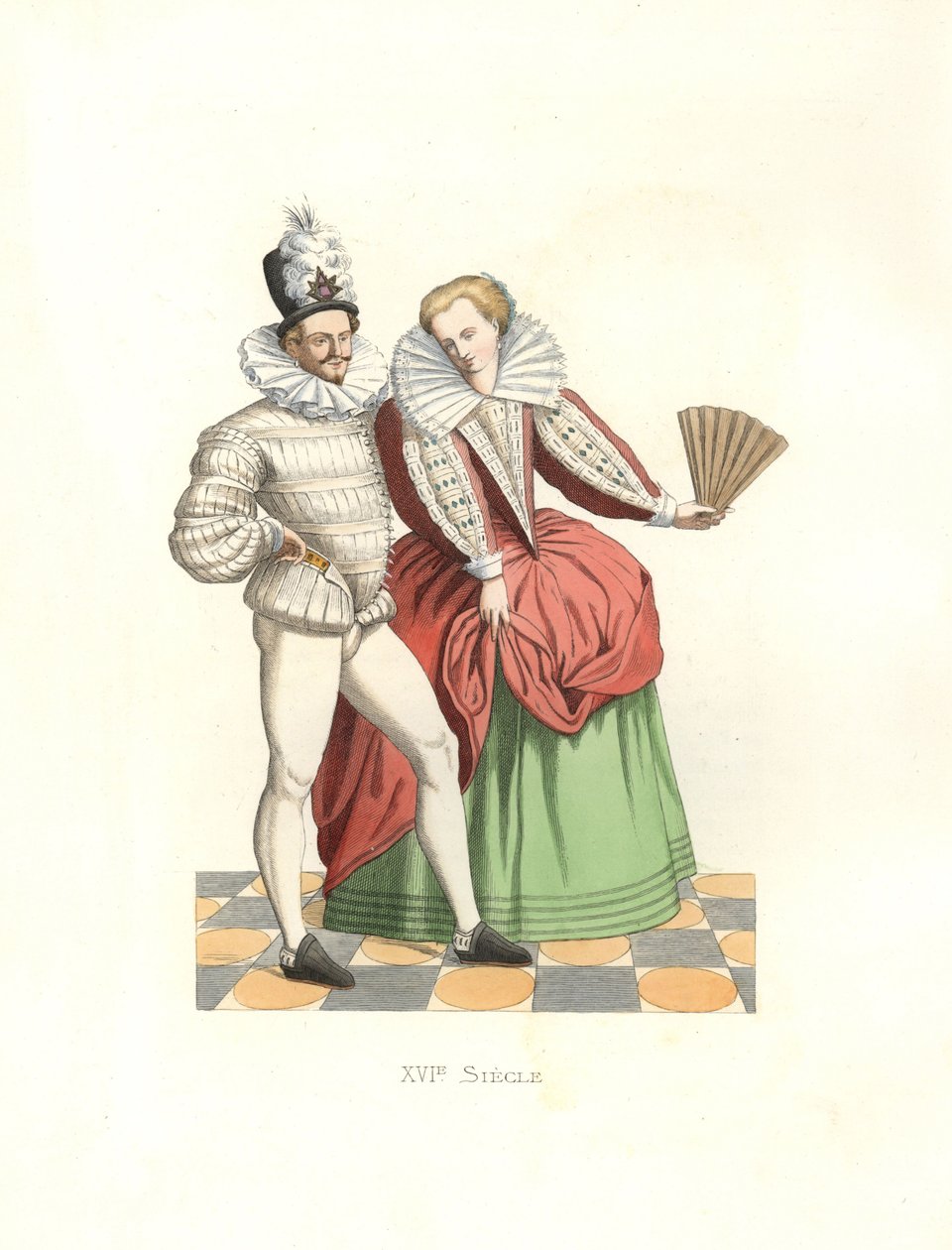 Henry III (1574-1589) mahkemesinde Fransız soyluları by Edmond Lechevallier Chevignard