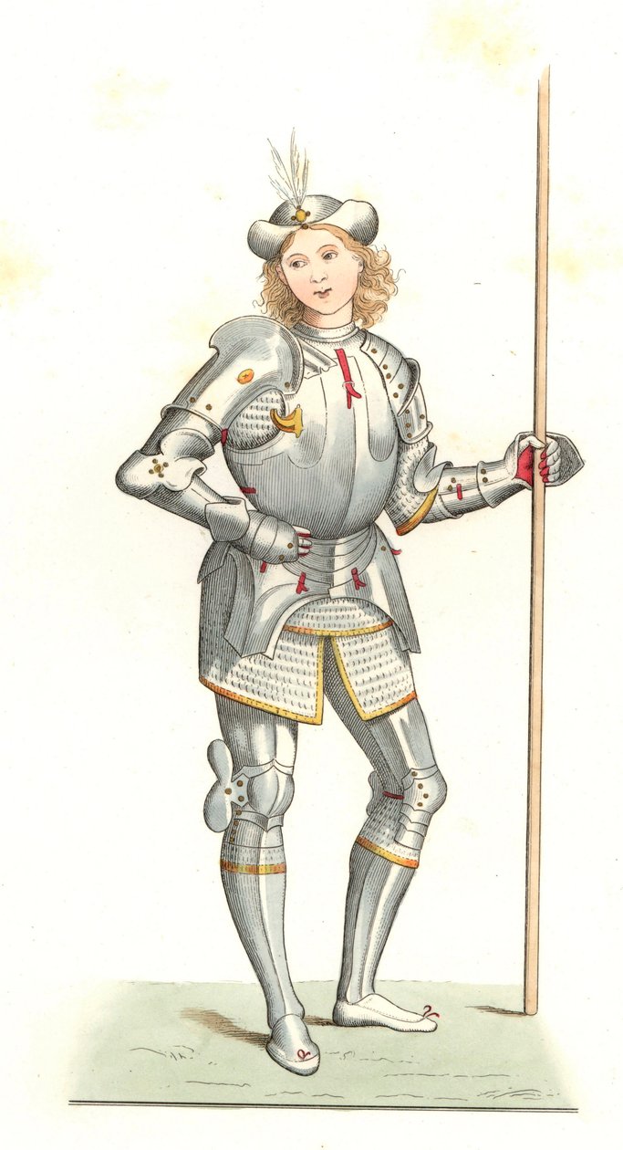 italyan silahlı adam by Edmond Lechevallier Chevignard