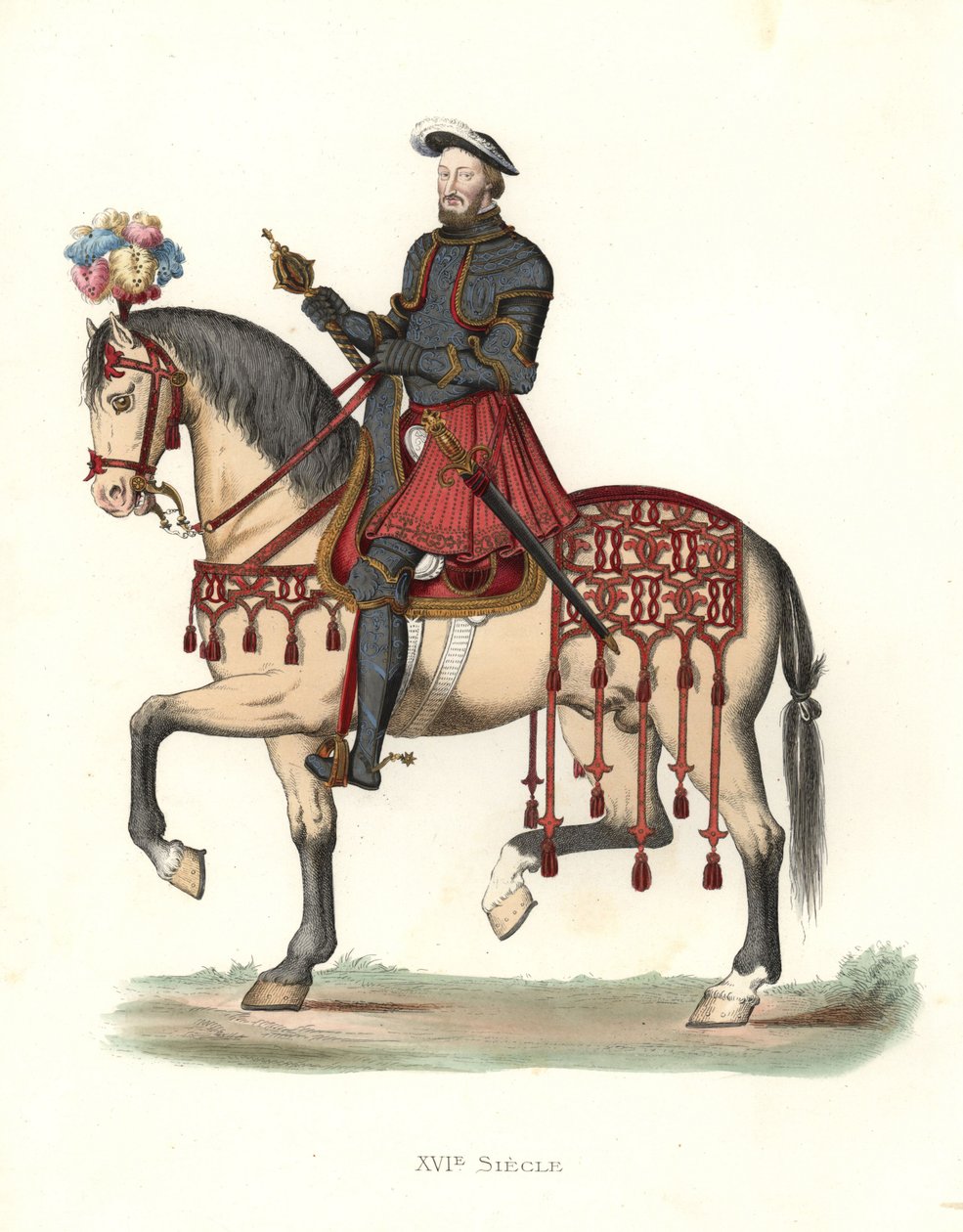 Fransa Kralı I. Francis (1494-1547) by Edmond Lechevallier Chevignard