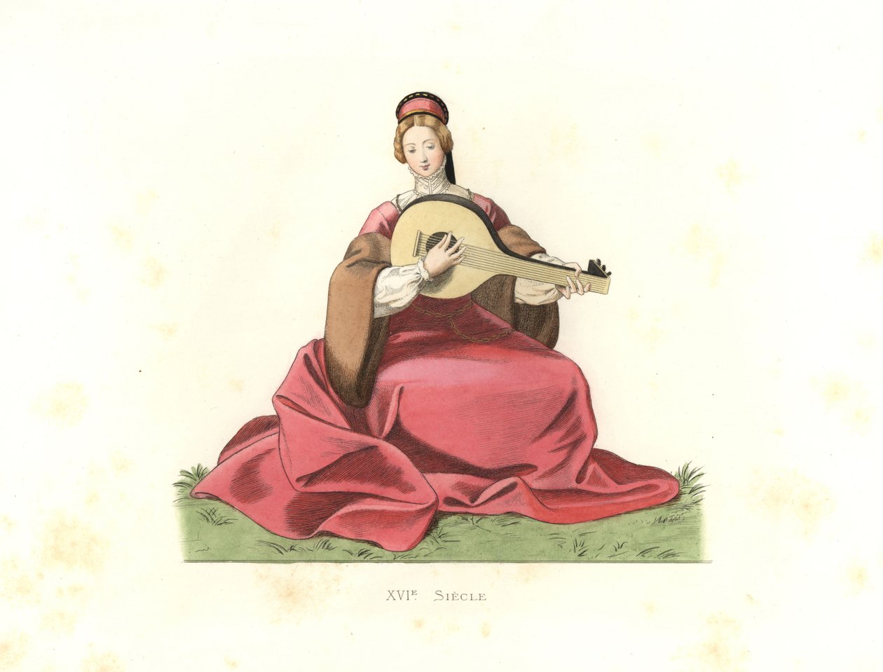 Soylu kadın, İngiltere by Edmond Lechevallier Chevignard