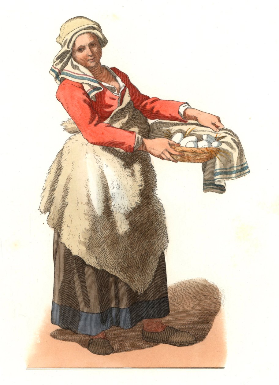 Milan Köylü (İtalya) by Edmond Lechevallier Chevignard