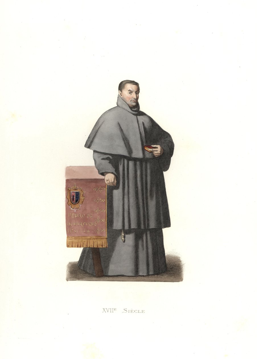 Pedro de Urbina, Sevilla Başpiskoposu, İspanya by Edmond Lechevallier Chevignard