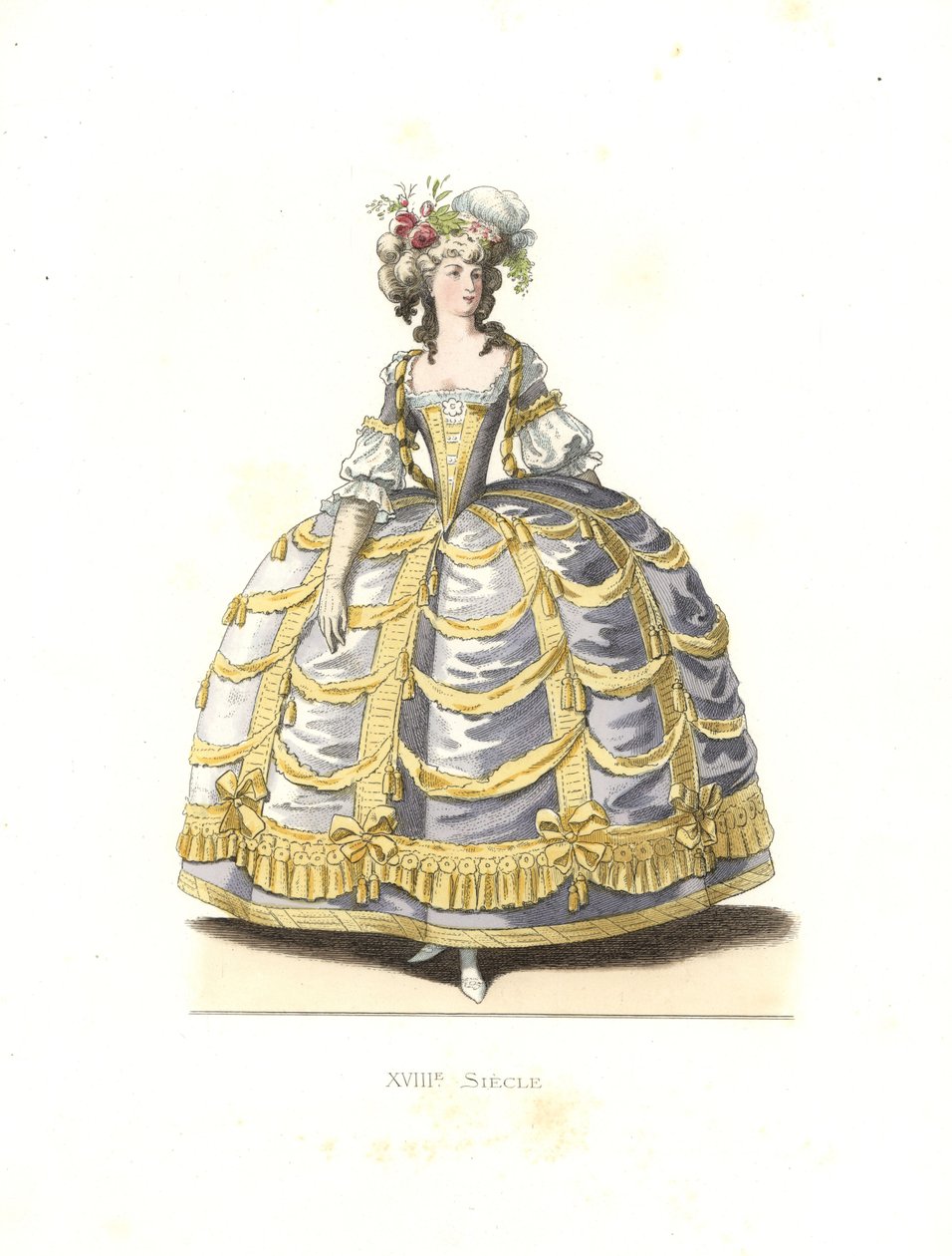 Kadın balo elbisesi, Fransa by Edmond Lechevallier Chevignard