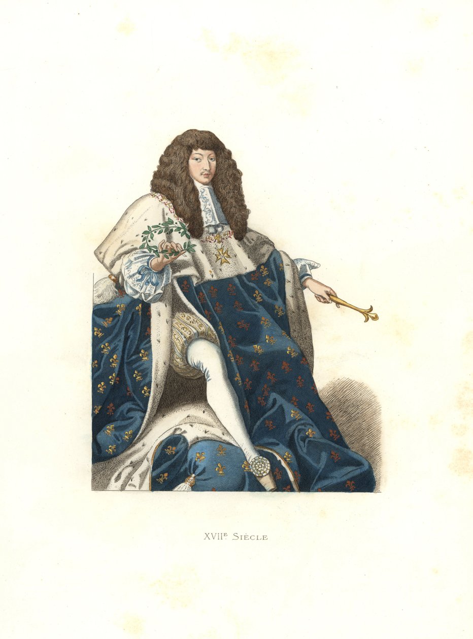 Genç Louis XIV, Fransa Kralı by Edmond Lechevallier Chevignard