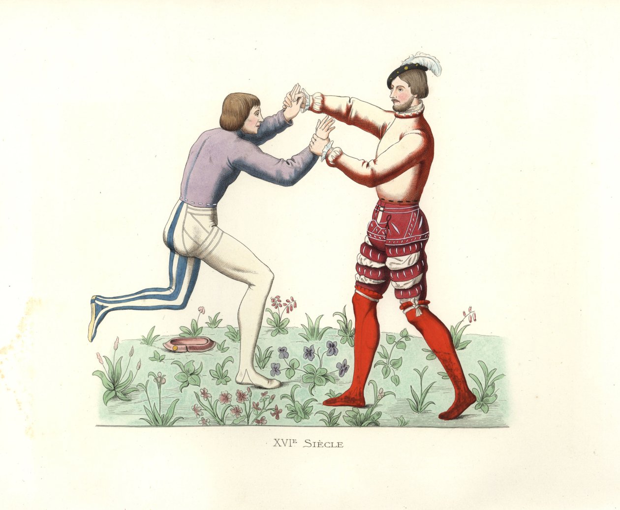 Fransız güreşçiler by Edmond Lechevallier Chevignard