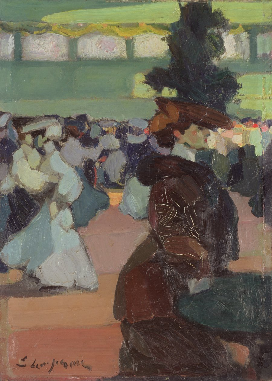Bar Tabarin, c.1905 (tuval üzerine yağlı boya) by Edmond Lempereur