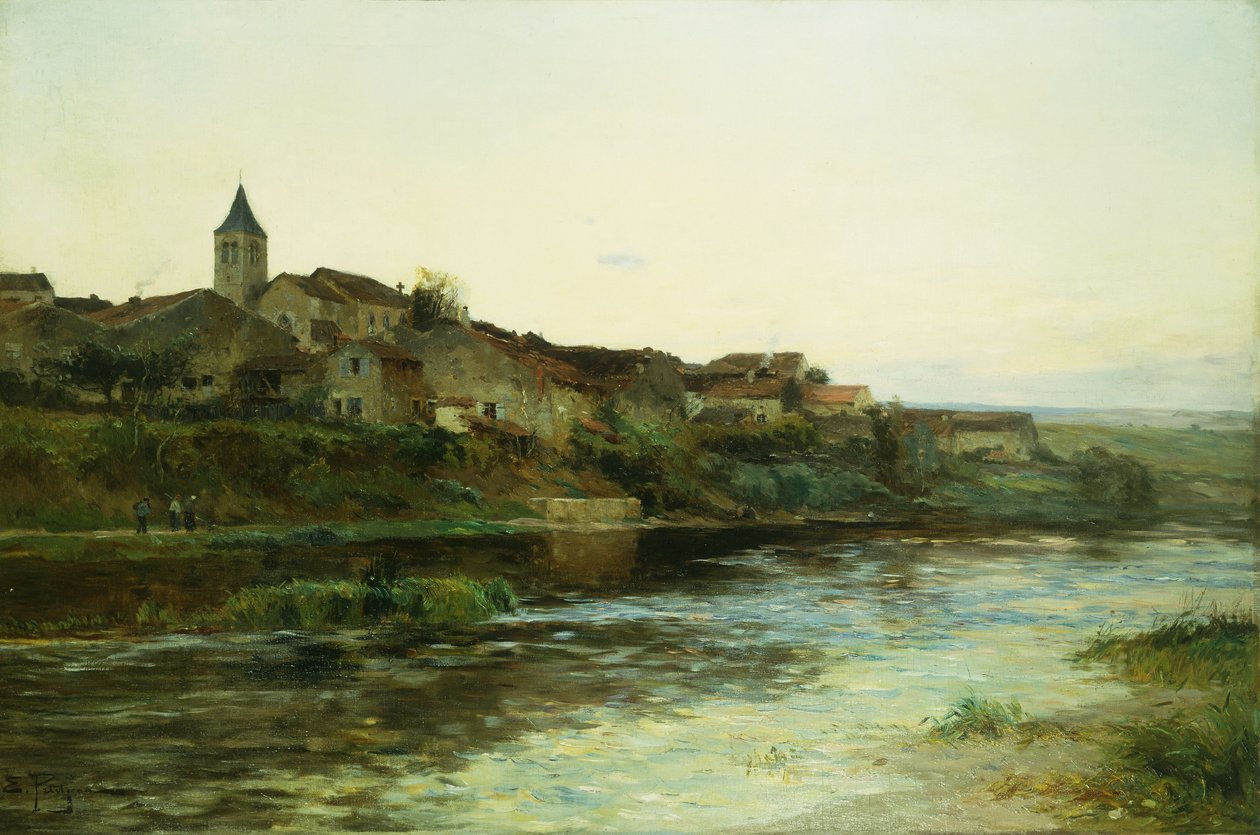 Bir Fransız Nehir Kasabası by Edmond Petitjean