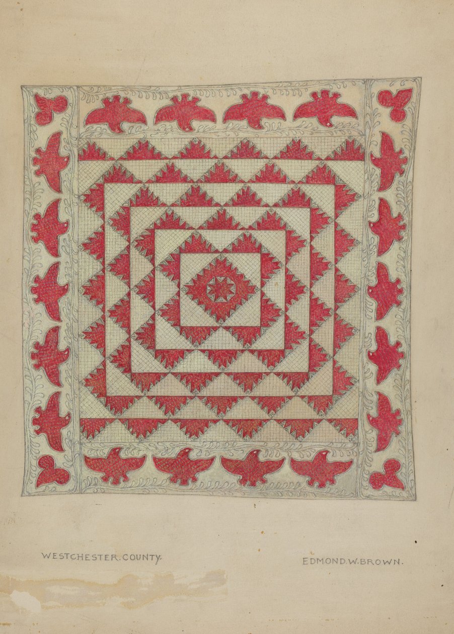 Patchwork Yorgan by Edmond W. Brown