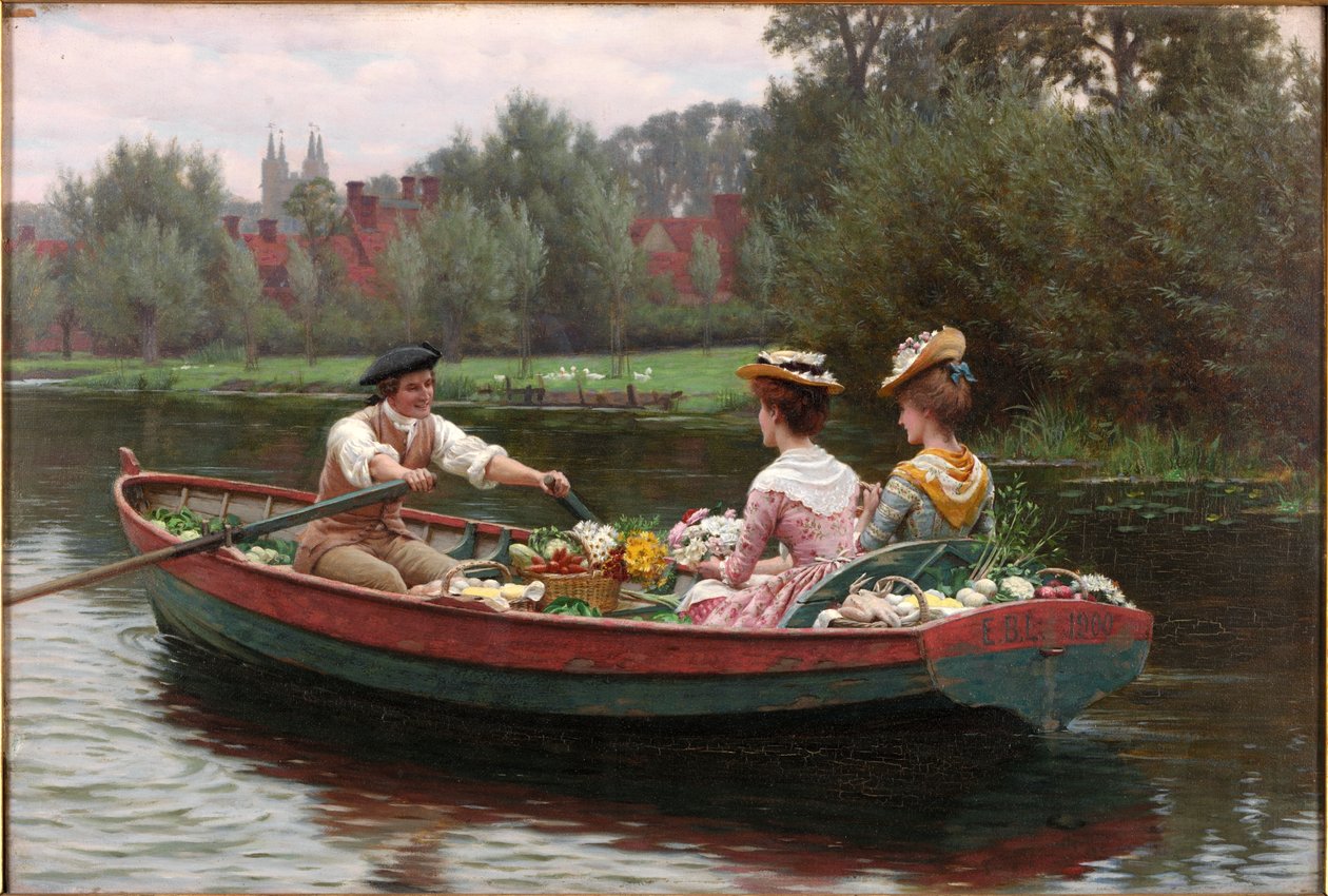 Pazar Günü, 1900 by Edmund Blair Leighton