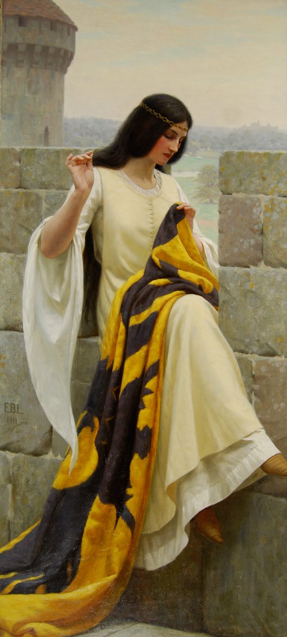 Standardı Dikmek, 1911 by Edmund Blair Leighton