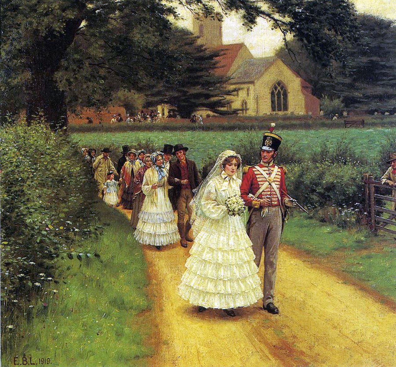 The Wedding March, 1919  by Edmund Blair Leighton