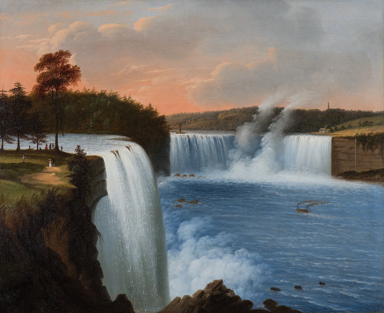 Niagara Şelalesi, 1850 by Edmund C. Coates