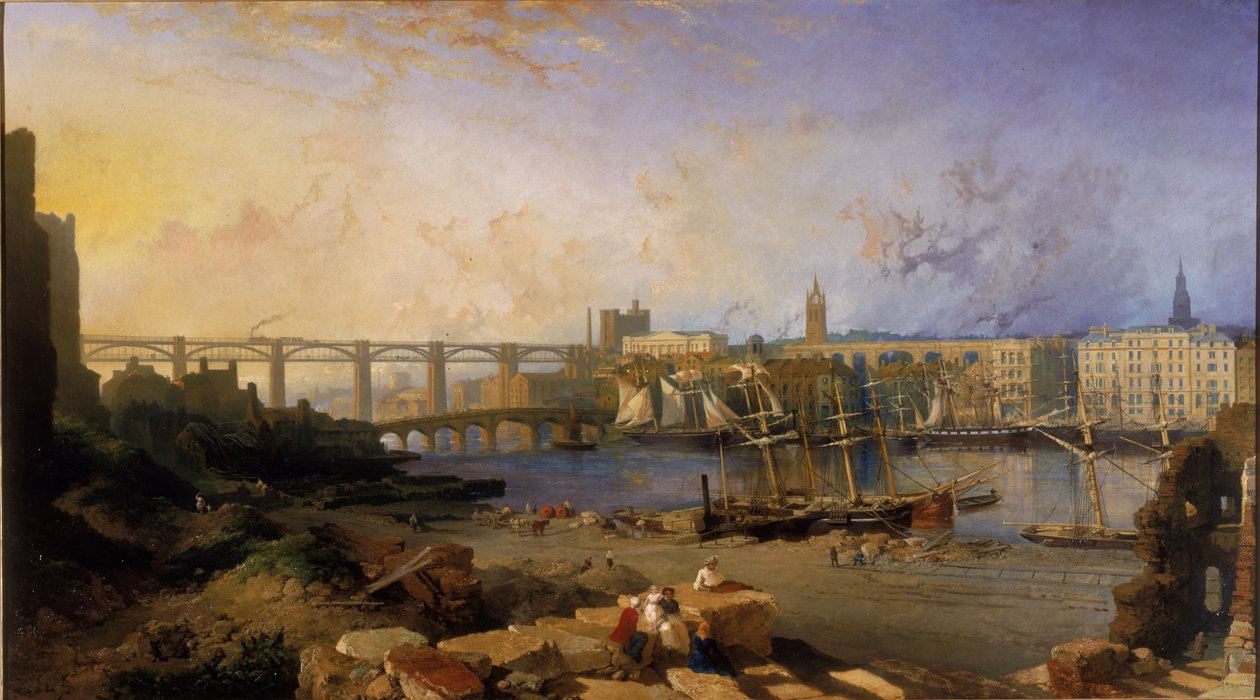 Tyne üzerine Newcastle, 1862-63 by Edmund John Niemann