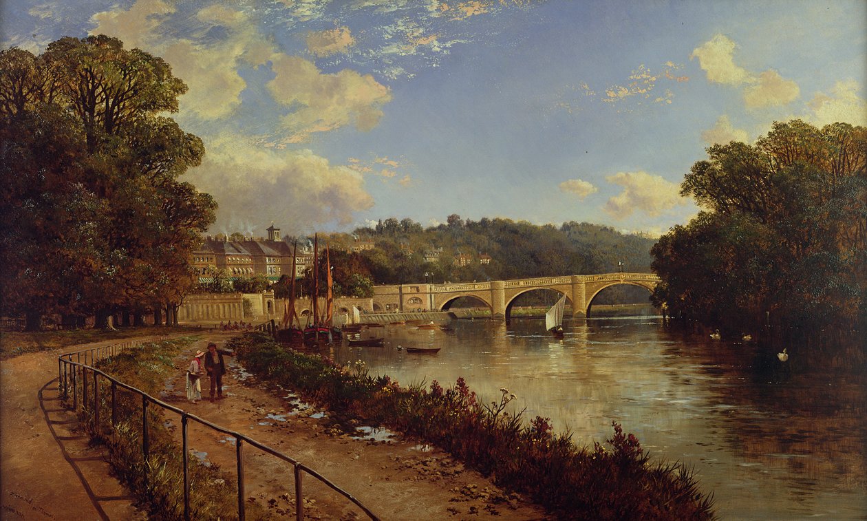 Thames üzerine Richmond by Edmund John Niemann