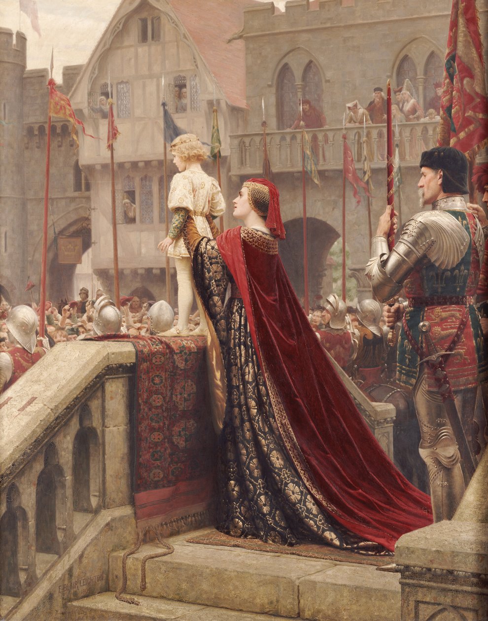 Küçük Prens, Kraliyet Tahtını Kutsayacak Zamanda Muhtemel, 1904 by Edmund Blair Leighton