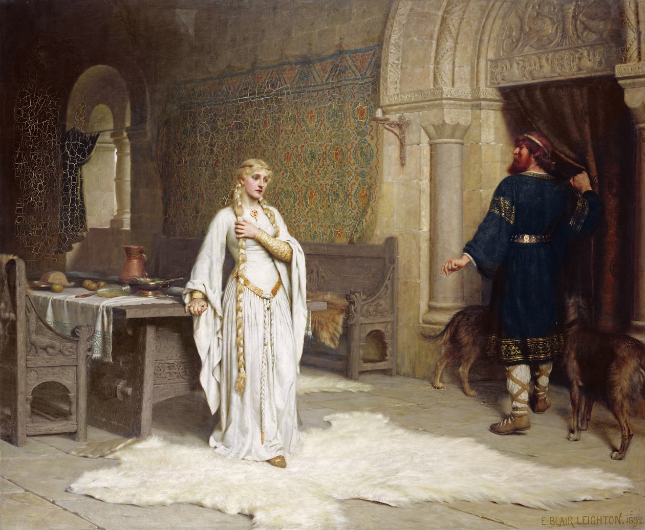 Leydi Godiva by Edmund Blair Leighton
