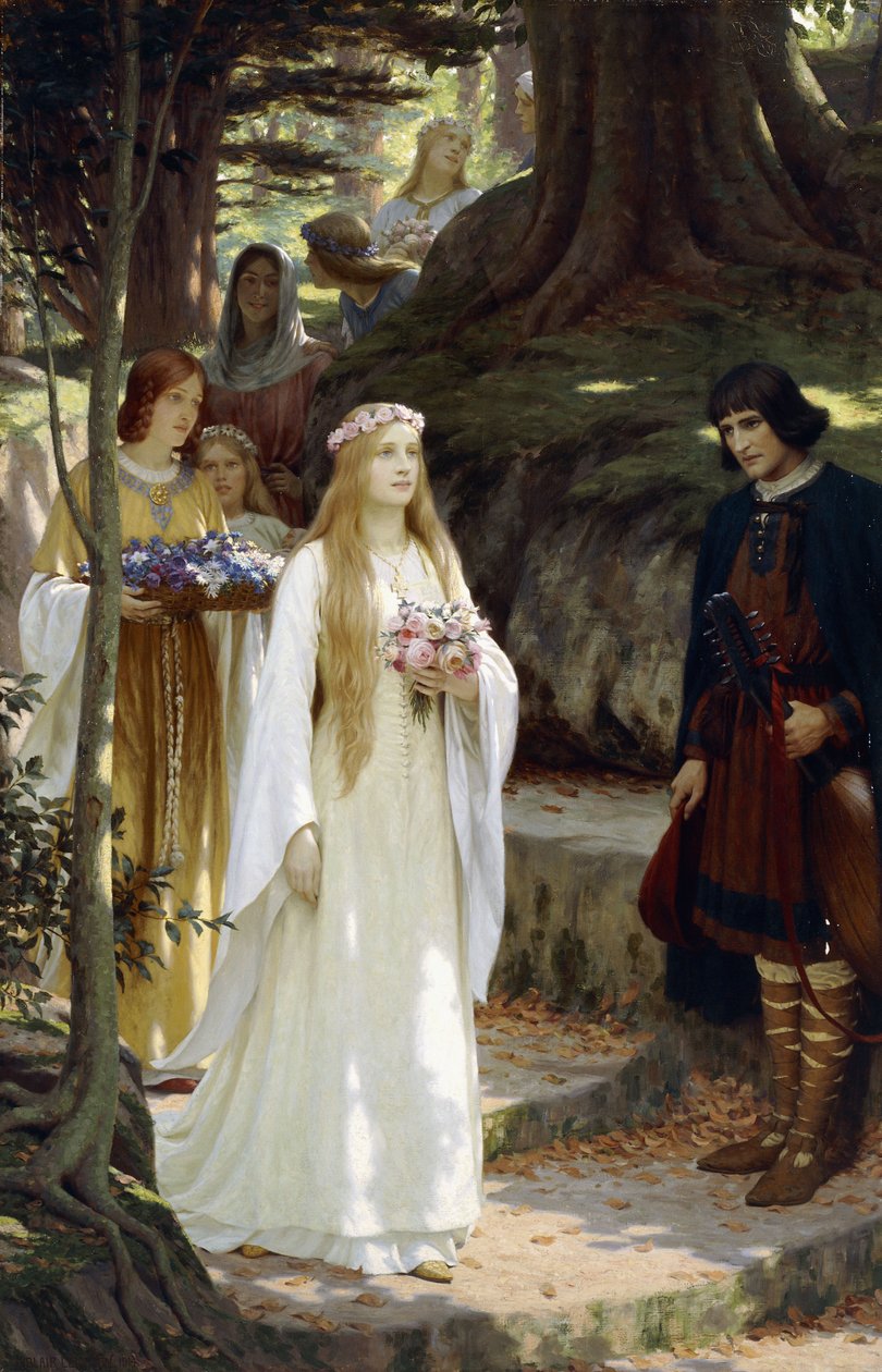 Güzel Leydim, 1914 by Edmund Blair Leighton