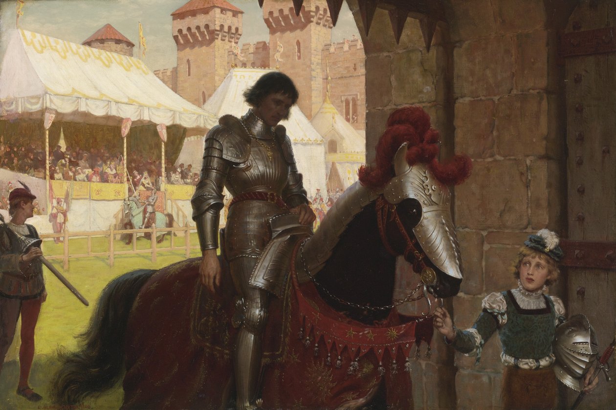 mağlup, 1884 by Edmund Blair Leighton
