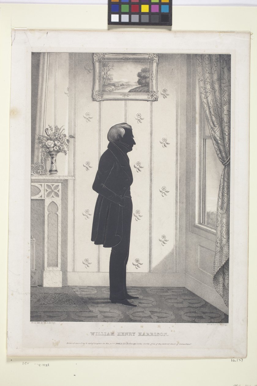 Willaim Henry Harrison (litografi) by Edmund Burke Kellogg