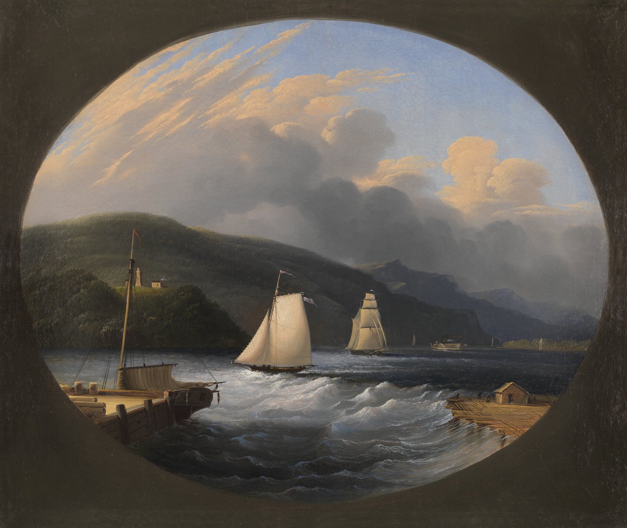 Cornwall Çıkarması, Hudson Nehri, 1851 by Edmund C. Coates