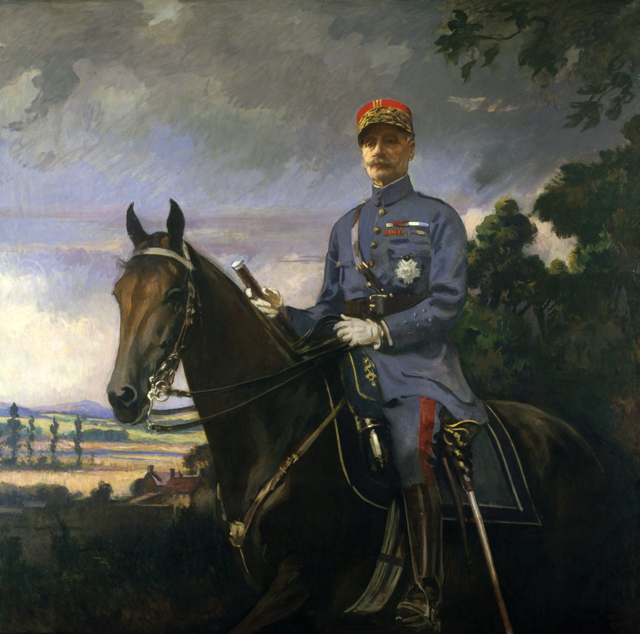 Mareşal Ferdinand Foch, 1920. by Edmund Charles Tarbell