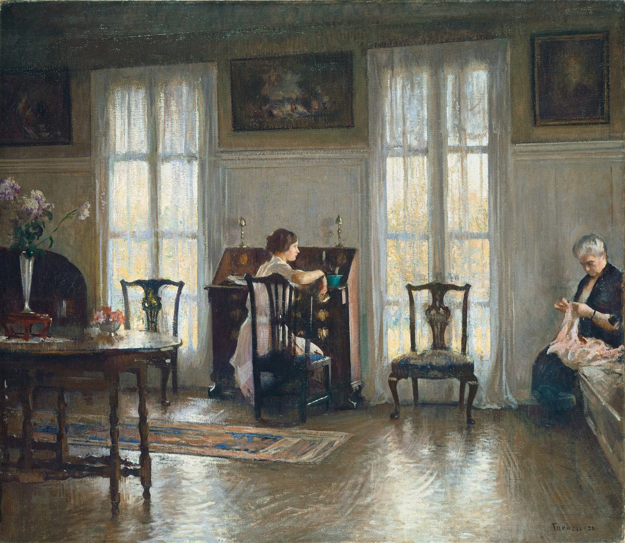 anne ve Meryem by Edmund Charles Tarbell