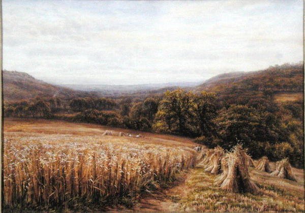 Ashburton yakınlarındaki Hasat Zamanı by Edmund George Warren