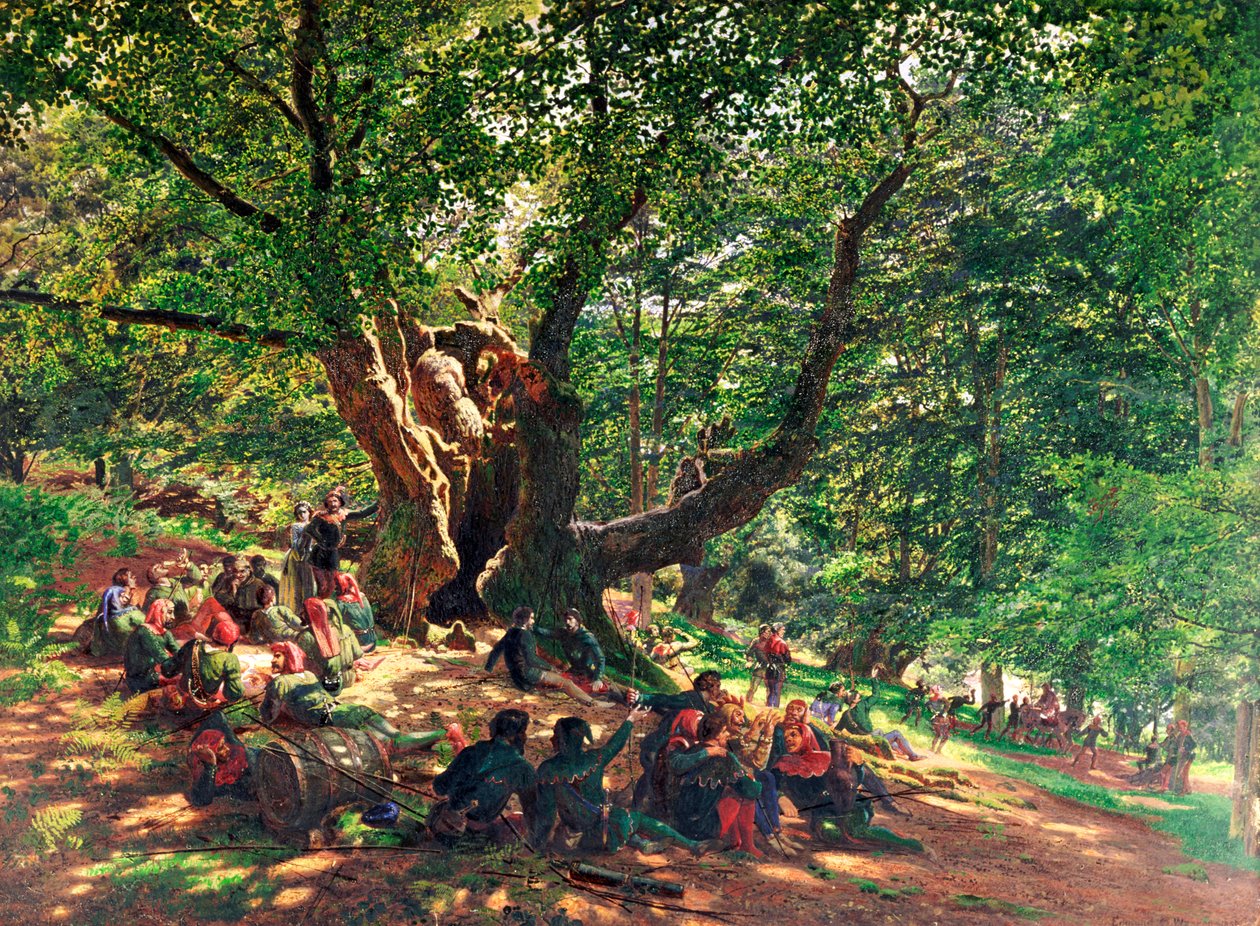 Robin Hood ve Mutlu Adamları, 1859 by Edmund George Warren