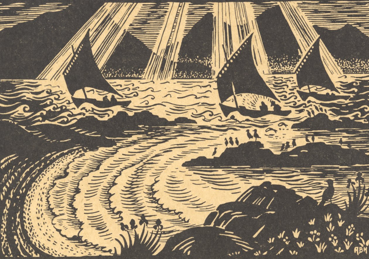 Üç yelkenli gemi by Edmund Hunter