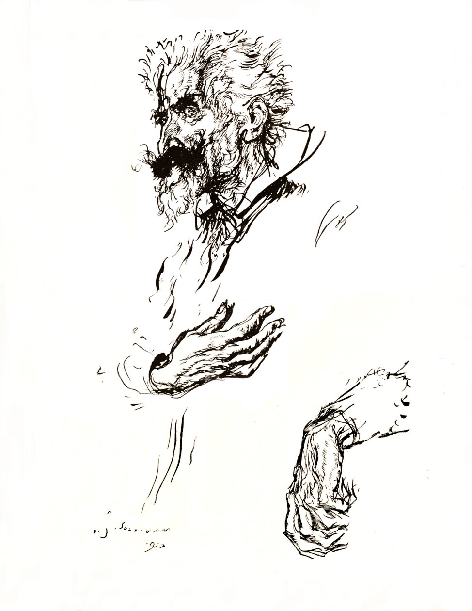 Don Kişot. Çizgiden Kalem Kroki: Bir Sanat Çalışması, 1923 by Edmund Joseph Sullivan