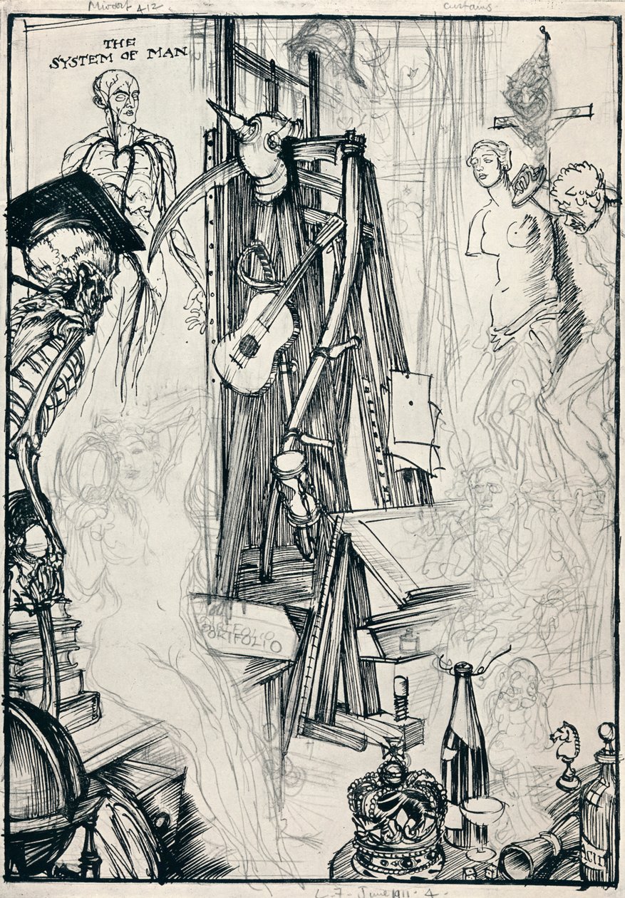 Karikatürist - Aşama IV, c1920 by Edmund Joseph Sullivan
