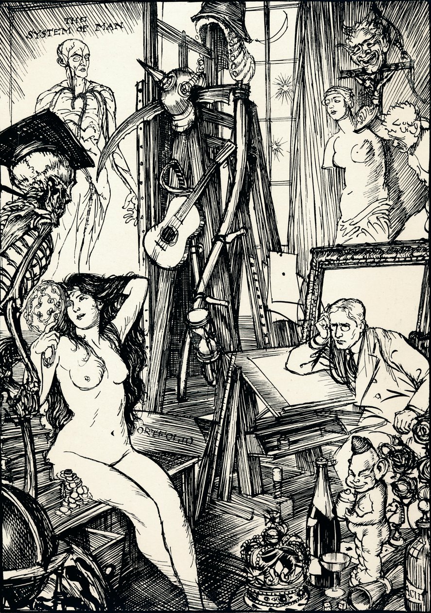 Karikatürist - Aşama VI, c1920 by Edmund Joseph Sullivan