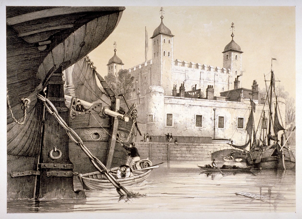 Londra Kulesi, c1840 by Edmund Patten