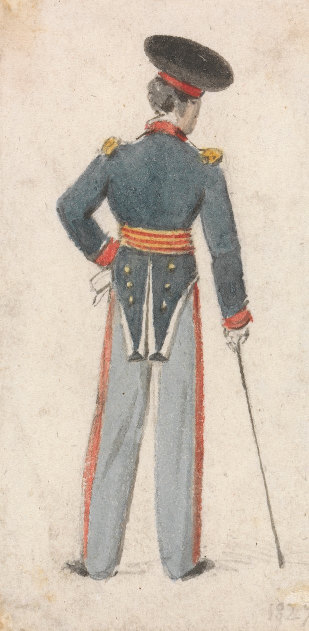Bir Askerin Arkadan Görünümü by Edmund Thomas Parris