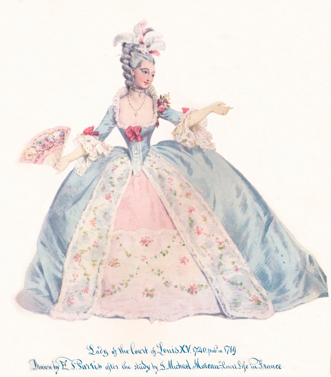 Louis XV Mahkemesi Hanımı, 19. yüzyıl by Edmund Thomas Parris
