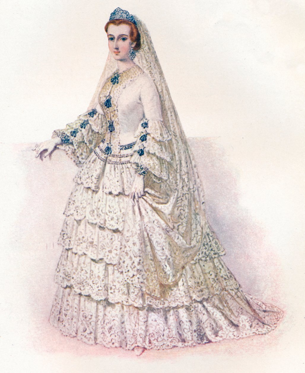 Gelinlik içindeki İmparatoriçe Eugenie, 1853, 1902 by Edmund Thomas Parris