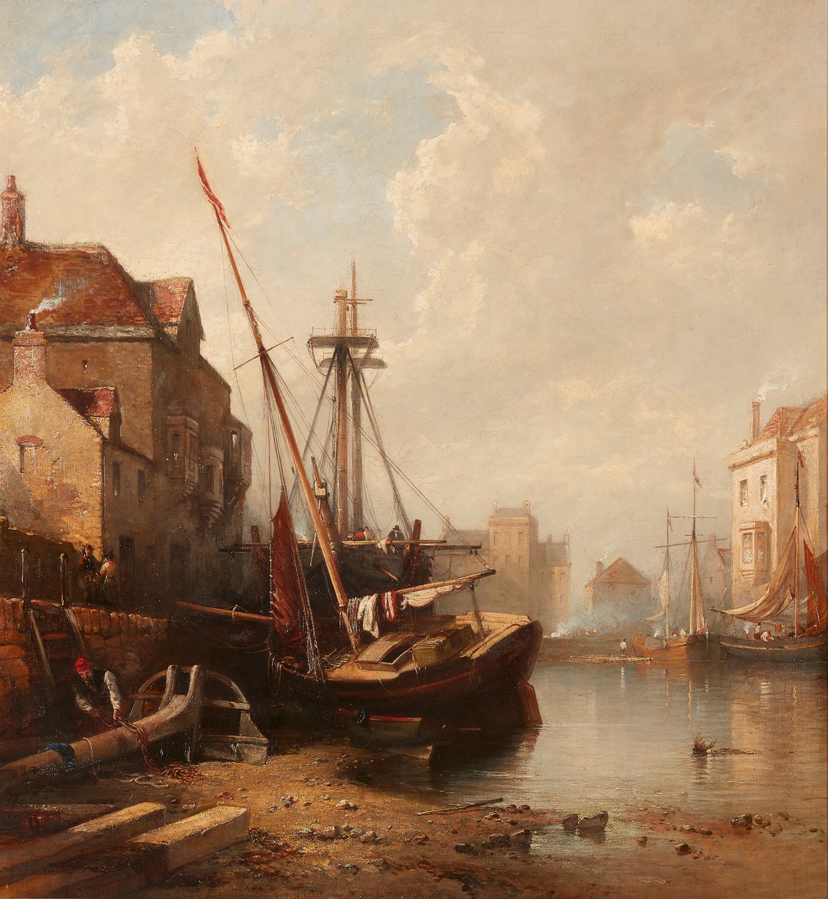 Leith Limanı (tuval üzerine yağlı boya) by Edmund Thornton Crawford