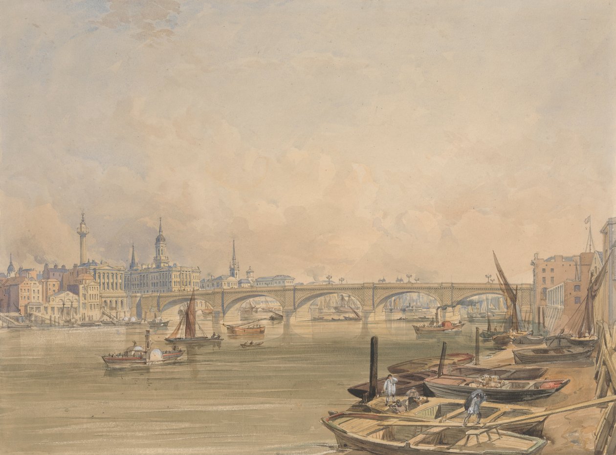 Londra Köprüsü'nden Bir Görünüm by Edmund Walker