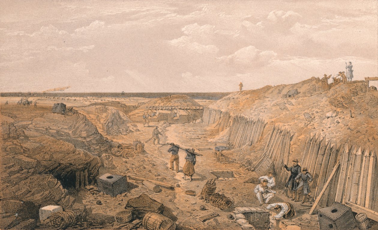 Bastion Du Mat Hendeği, 1856 by Edmund Walker