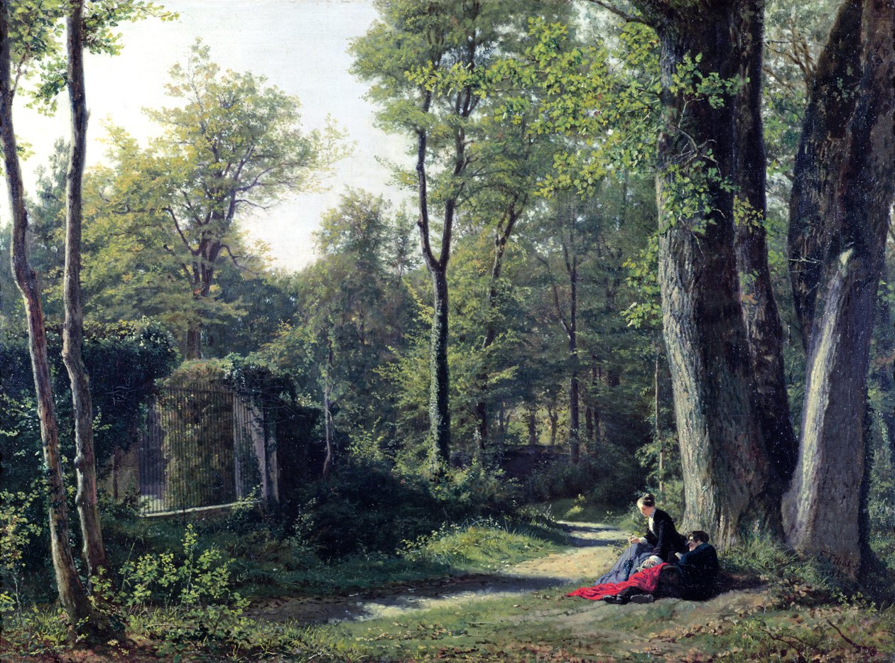 Meudon yakınlarındaki Bellevue manzarası, 1852 by Edouard Cibot