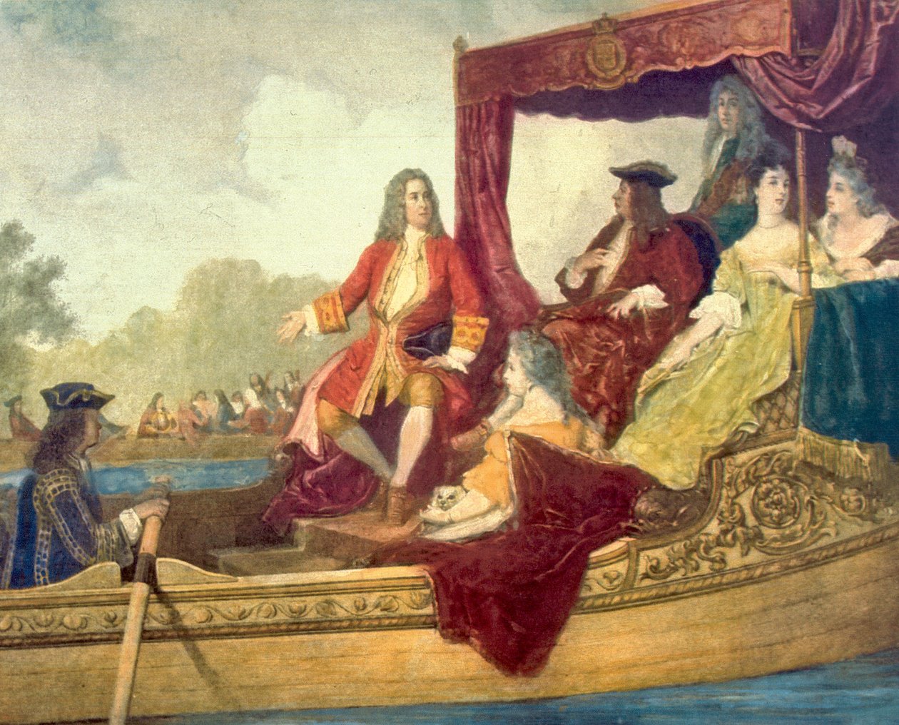 George Frideric Handel, Kral George ile by Edouard Jean Conrad Hamman
