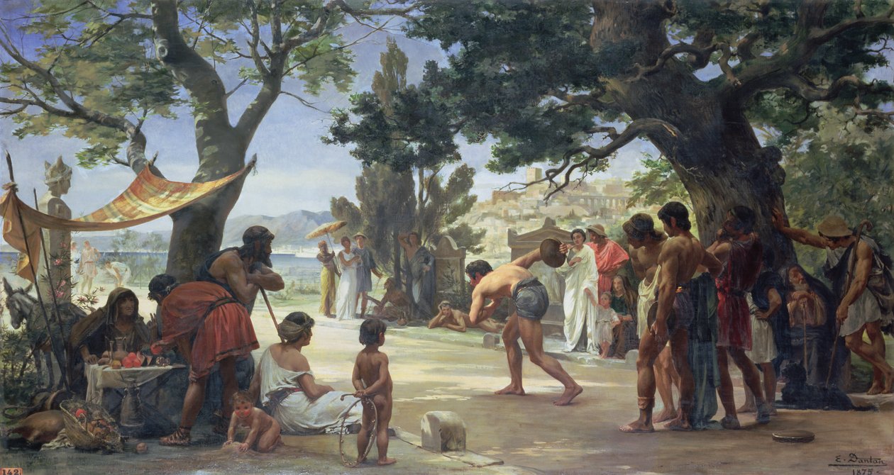 Diski Fırlatma, 1875 by Edouard Joseph Dantan